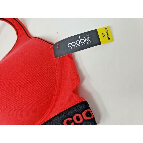 COOBIE SPORTS BRA STYLE 6899 SIZE 32B RED NEW WITH TAGS - Picture 3 of 4